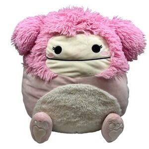 Squishmallow Christmas Brina Bigfoot with Antlers 16 inch NEW Holiday Rare FLAW